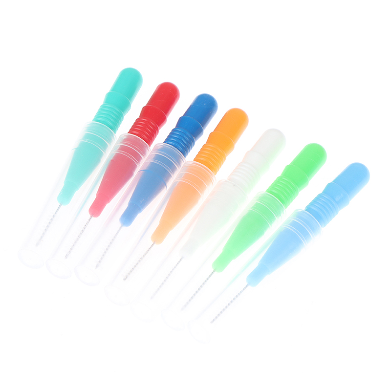 5Pcs Orale Schoon Interdentale Borstel Oral Care Tool Dental Floss Tanden Hygiëne Tandenstoker Tanden Borstel