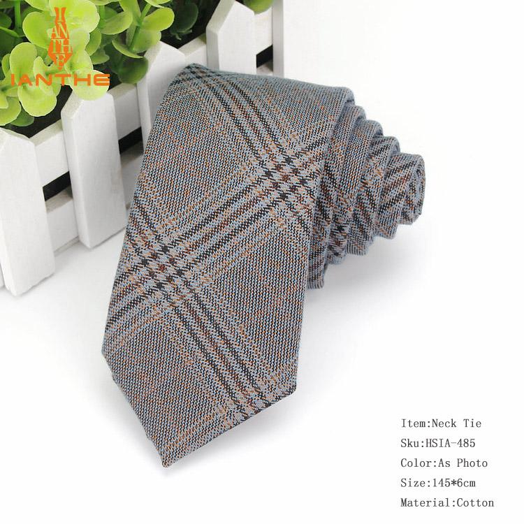 Moda męska diament sprawdź sztuczna tkanina z garnitur w paski chudy krawaty mężczyźni małe krawaty projektant krawat jednolity krawat: IA485