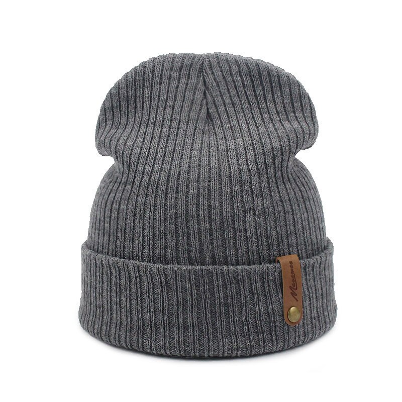 Frauen Männer Häkeln Mütze Hütte Weiche Warme Kappe Herbst Winter Weibliche unisex Erwachsene Gestrickte Einfarbig Grün Schwarz lässig Skullies Hütte: grau