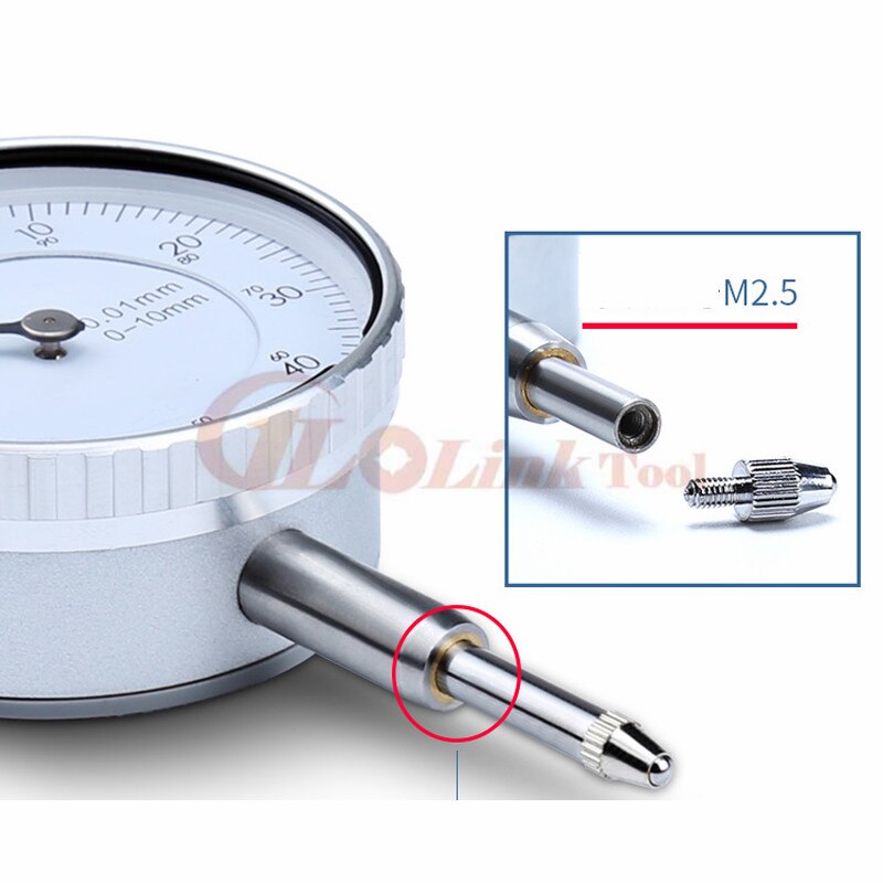 Precision Tool 0-10mm Dial Indicator Gauge 0.01mm Accuracy Dial Test Indicator Gauge Measurement Instrument Tools