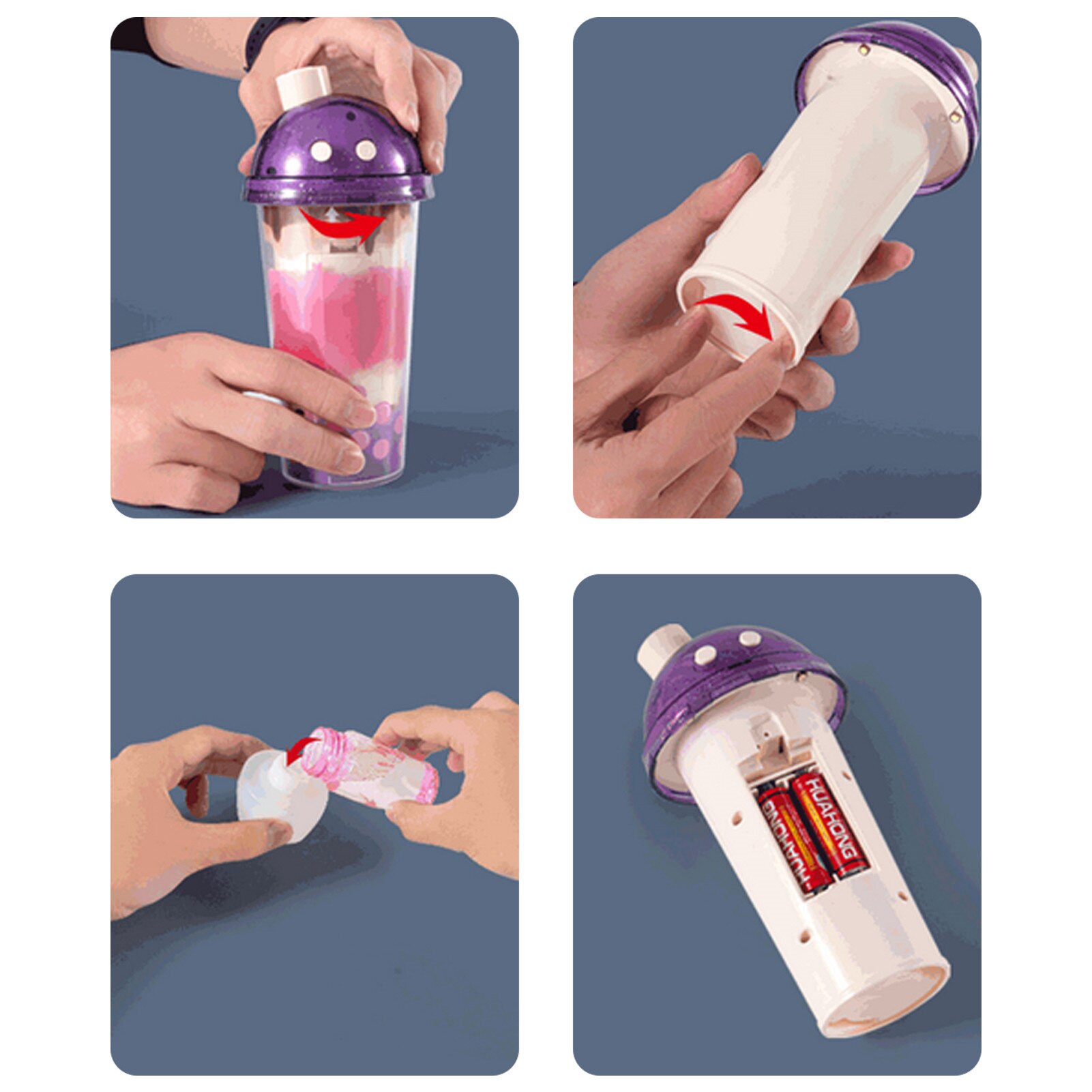 Melk Thee Cup Bubble Machine Automatische Bubble Blower Maker Knipperende Klinkende Voor Kids Kinderen Outdoor Indoor Party Games Speelgoed