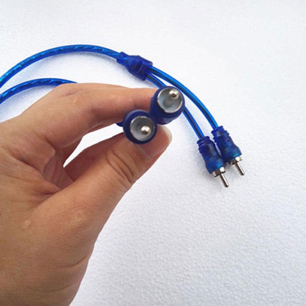 Car Audio Kabel 1 Man Vrouw 2/1 Vrouwelijke Rca 2 Mannelijke Splitter Signaal Stereo Adapter Kabel Audio Connector L6D4