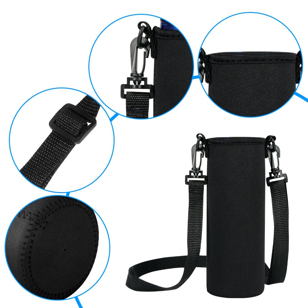 Protetor de copo de água portátil calor isolado caso luva de copo de água tampas de garrafa de água protetor de armazenamento saco de proteção calor copo thermo