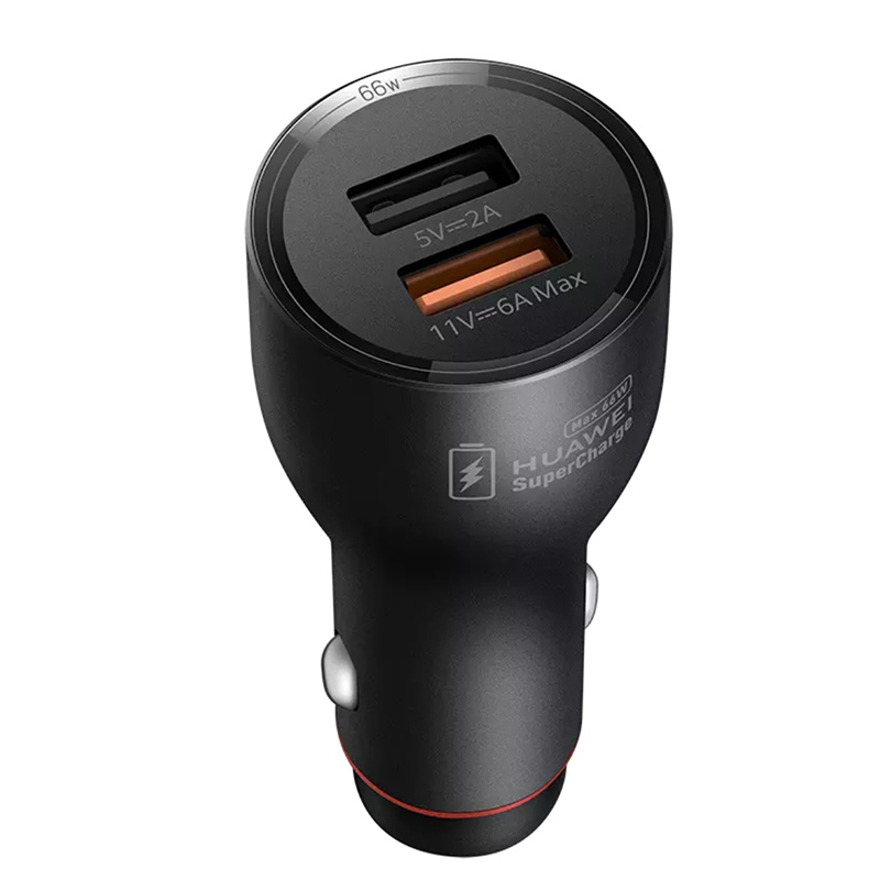 Huawei caricabatterie per auto Super Fast Charge Max 66W adattatore doppio USB 11V-6A Max / 5V-2A con cavo di tipo C per Huawei Mate 40 Pro P50