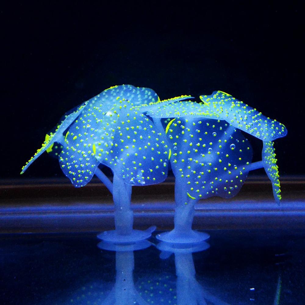 80! Aquarium lumineux en Silicone artificiel, méduse, poisson, ornement sous-marin, décor de maison