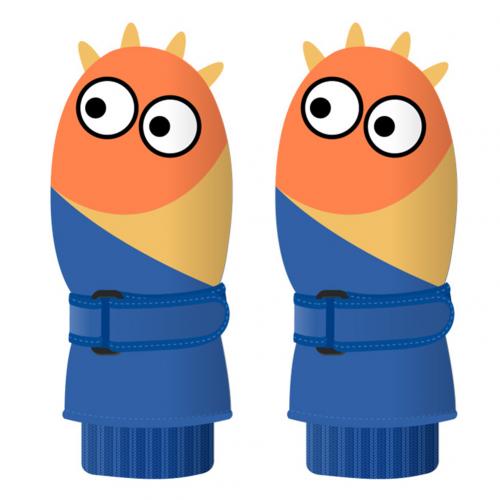 Kinderen Handschoenen Winter Warm Leuke Patroon Kinderen Ski Snowboard Sport Handschoenen Wanten Waterdicht Winddicht Skiën Handschoenen: Blue Alien