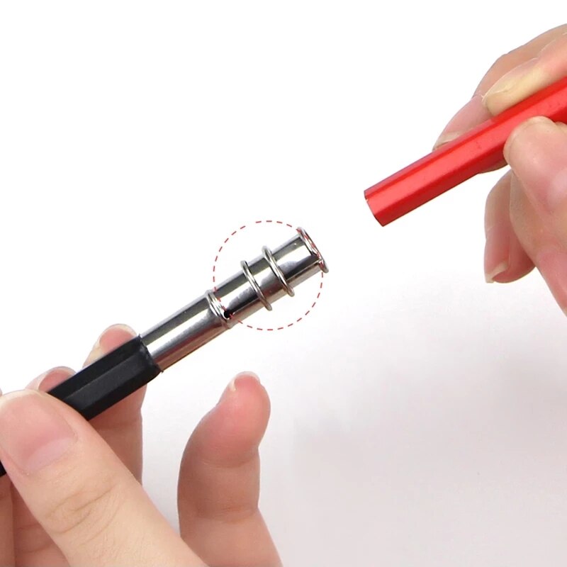 Porte-crayon réglable à double tête/simple tête, 1 pièce, extension pour croquis, école, bureau, peinture, outil d'écriture artistique pour