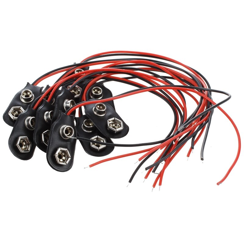 5 x ac 250v 3a 2 pinos de ligar/desligar i/o spst snap em mini barco interruptor de balancim & 10 pces pp3 mn1604 9v 9 suporte da bateria clipe snap on connect