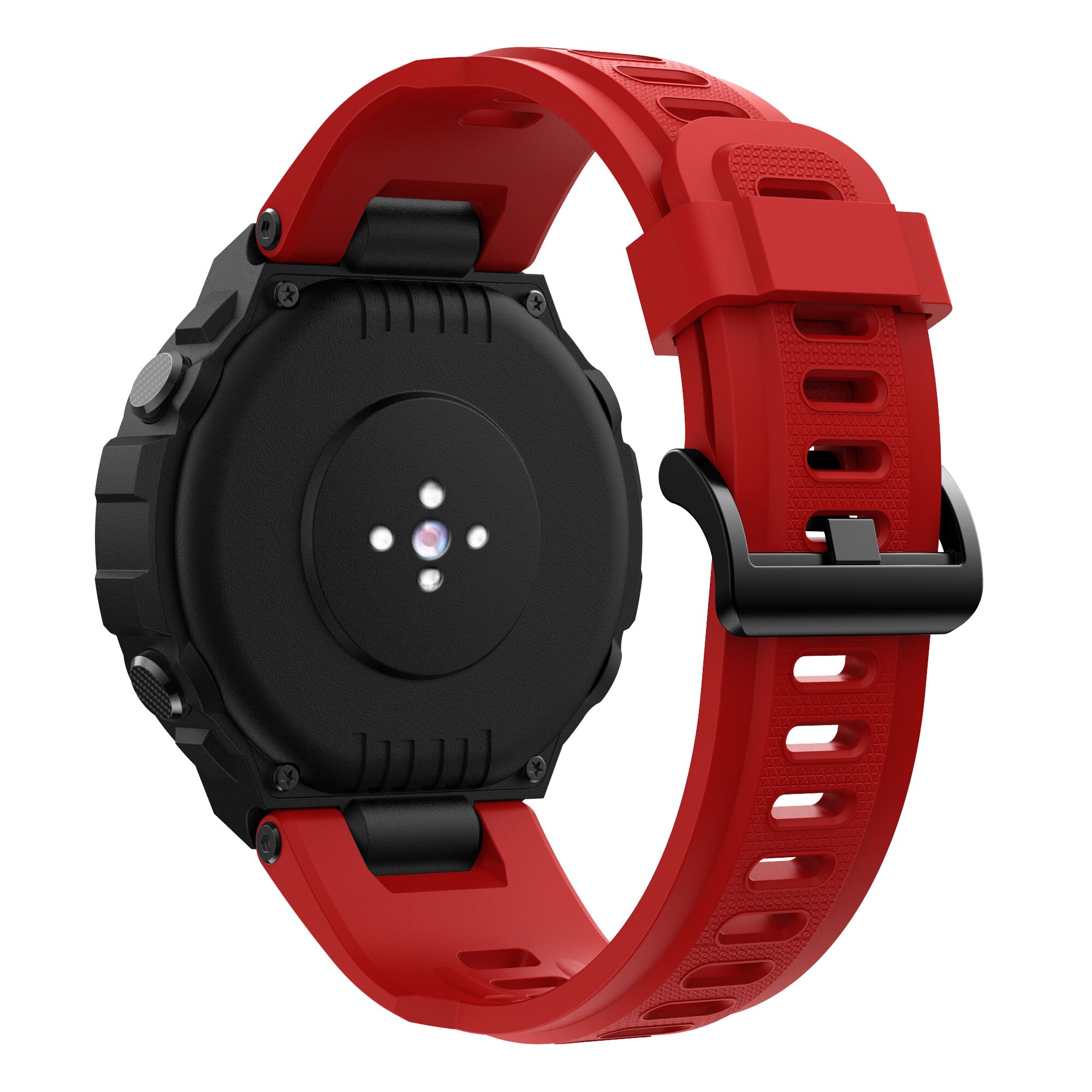 Amazfit t-rex -ranneke, silikoninen säädettävä kellonranneke, vaihtoranneke xiaomi huamille amazfit t-rex -ranneke: Laavan punainen