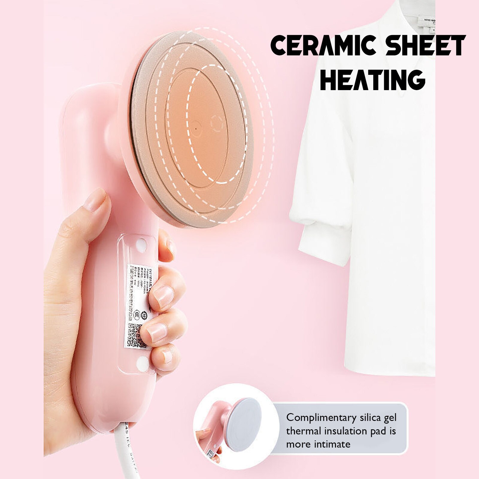 Electric steam iron Fast Heat Handheld hanging Iron Portable garment steamer with Ceramic Soleplate For Home Travel