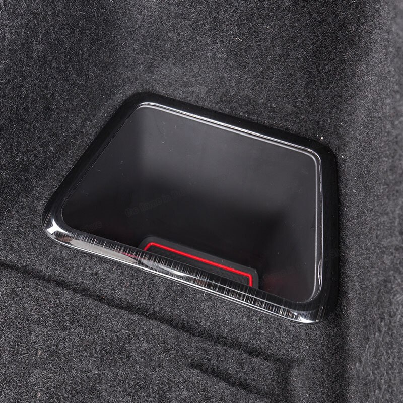 Lsrtw2017 stainless steel car trunk storage box frame trims for Mg Hs Accessories Kit Auto decoration