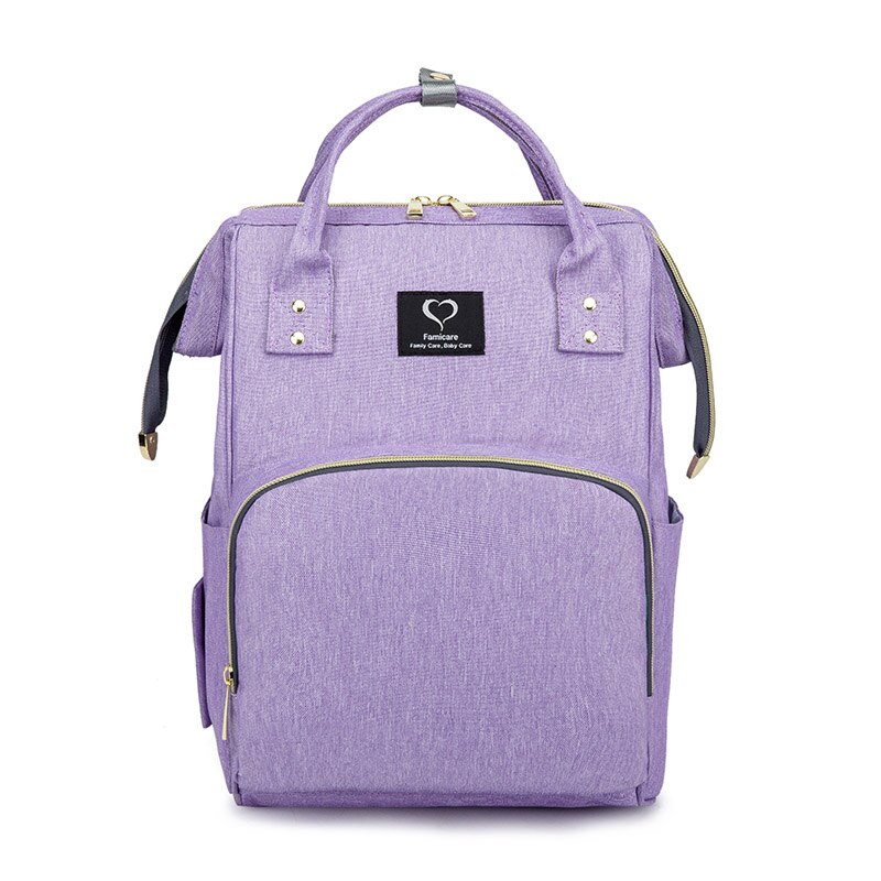 Baby Luier Tas Rugzak voor Moeders Luierzakken Mummie Moederschap Verpleging Tas Grote Capaciteit Waterdichte Reizen Handtas voor Wandelwagen: violet