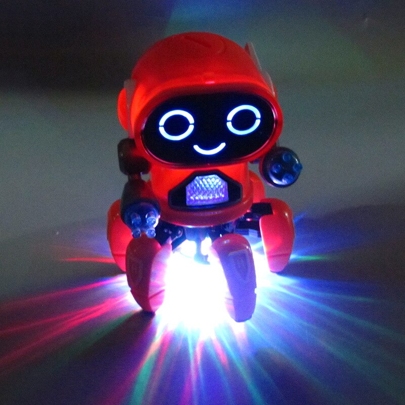 Robot électrique jouet léger danse Robot jouet Flash électrique Six griffes poisson Robot lumières musique pour enfants jouets éducatifs