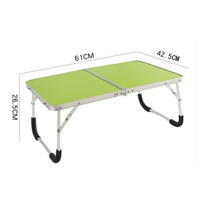 Laptop Double Folding Computer Table Folding Computer Desk PC Laptop Table Writing Workstation Home Office Furniture: green