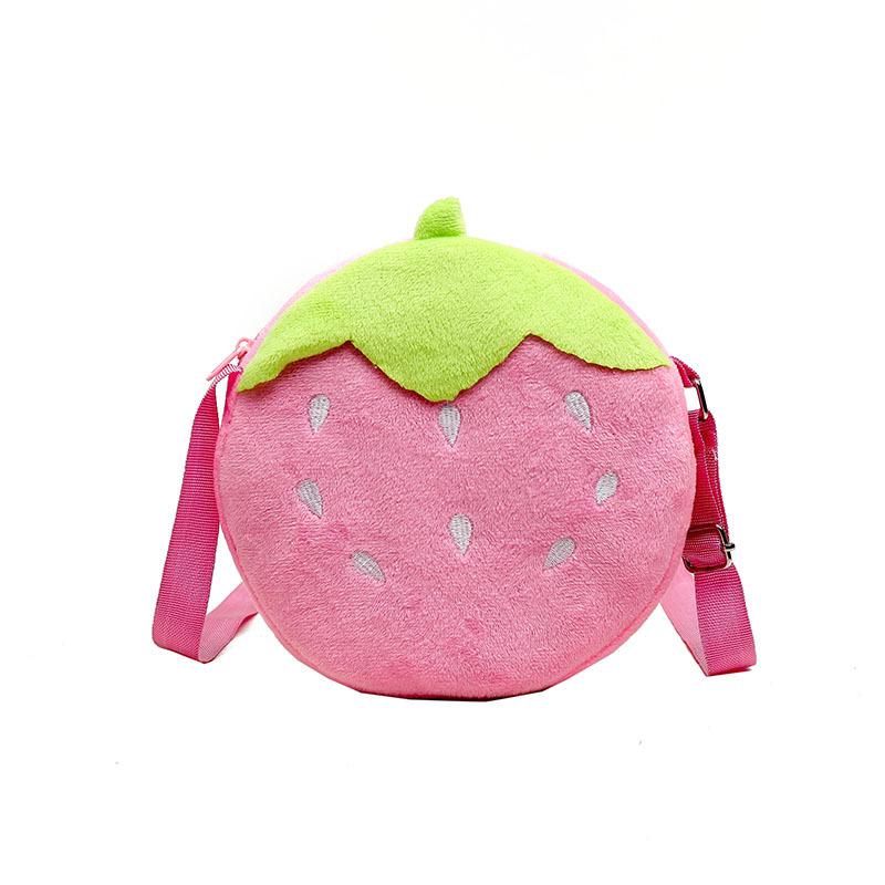 Brand Kids Wallet Cartoon Cute Baby Girls Plush One-shoulder Oblique Handbag: p3