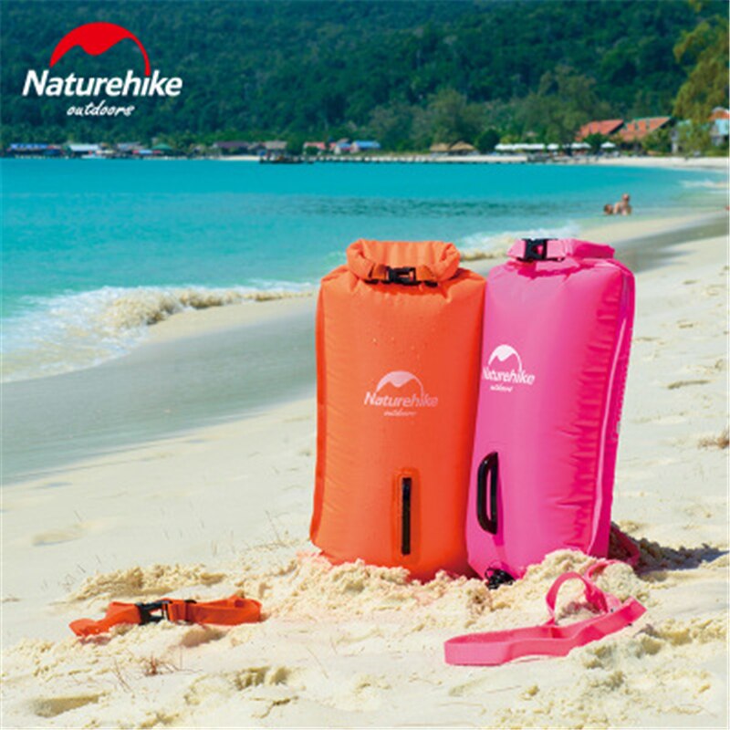 Naturehike Wasserdichte Tasche Drei Schicht von Aufblasbare Schnorcheln Schwimmen Tasche Außen Rafting Tasche Strand Wasser Tasche NH17S001-G