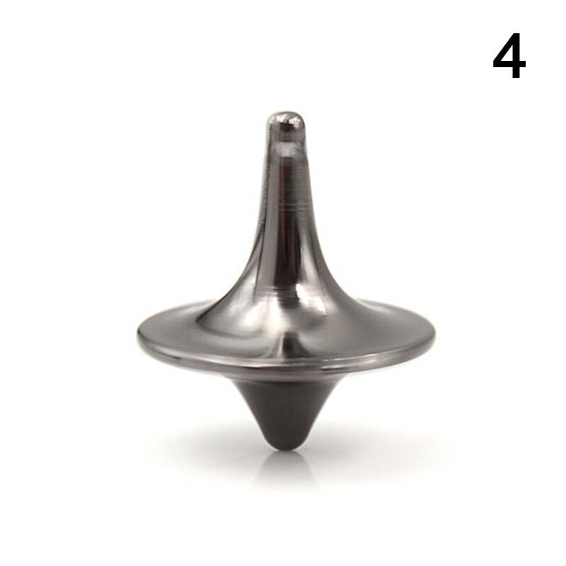 Klassisk metal gyro stor ydeevne nøjagtig sølv spinding top film totem print spinding legetøj top udsøgt: A4
