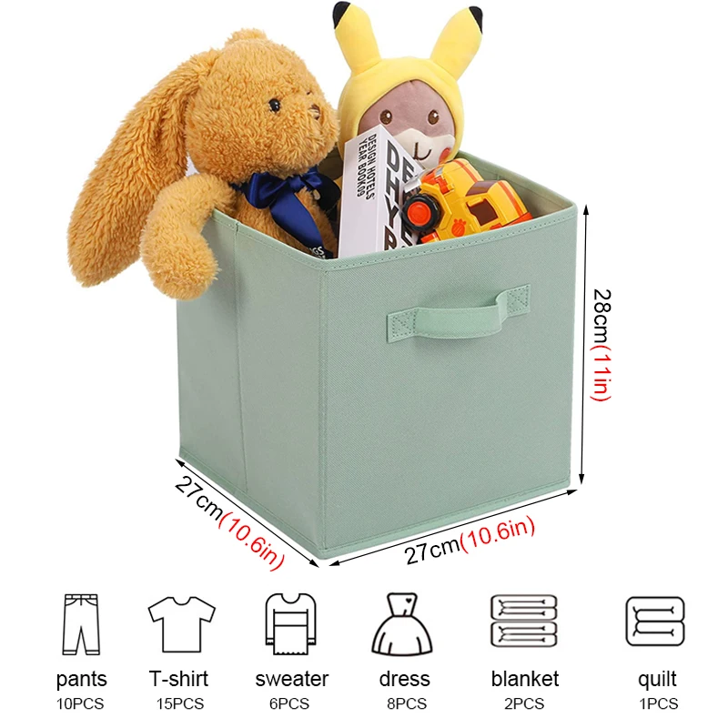 Cajón de caja de almacenamiento de tela plegable para armario y almacenamiento de juguetes, artículos para el hogar, caja de almacenamiento de ropa interior