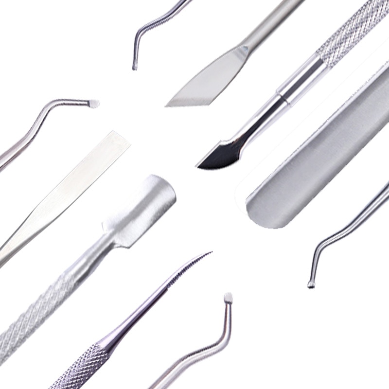 Dual-end Nail Cuticle Pusher Remover Stainless Steel Nail Art DIY Tools