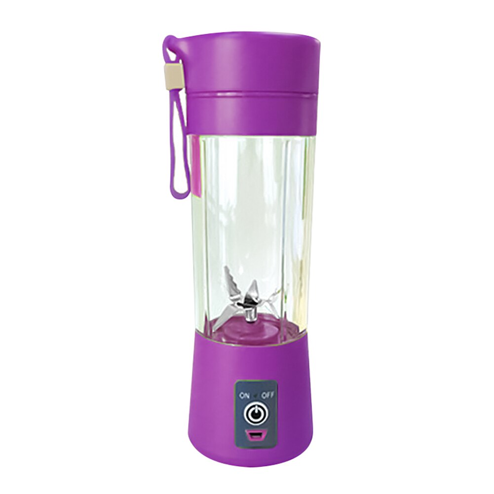 Compact 500Ml USB Rechargeable Blender with 6 Stainless Steel Blades