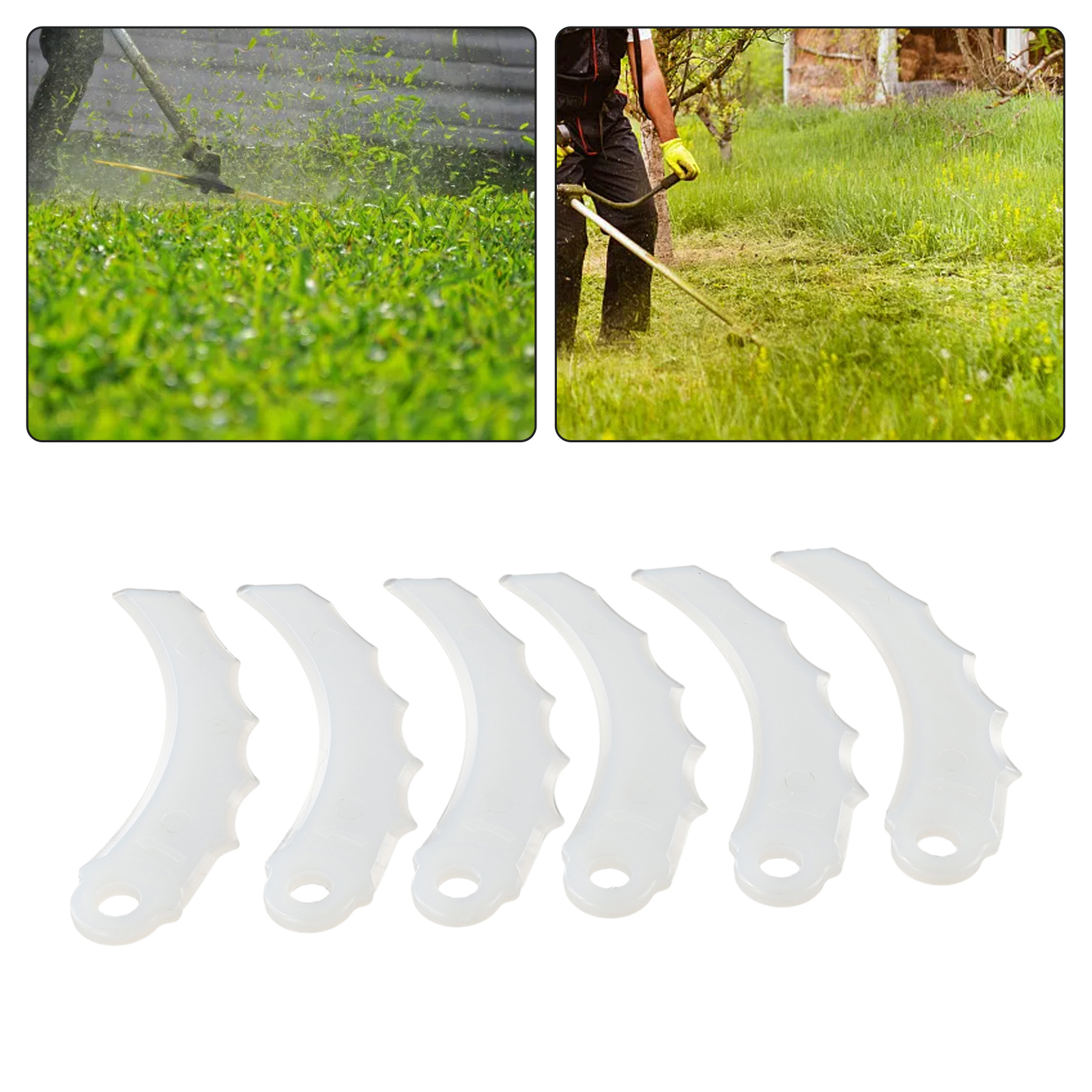 12Pcs Plastic Blade For-Makita 198426-9 255MM Blades For Cordless-Grass Trimmer Garden Timmer Tool Parts Replacement Garden Tool