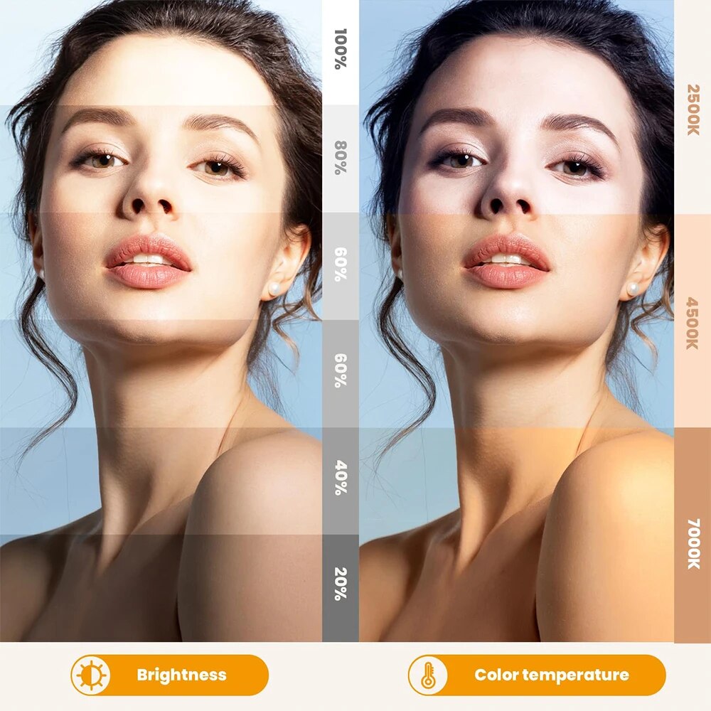 Luz LED de estudio fotográfico para juegos Tiktok Youbute, iluminación de relleno de vídeo en vivo, cámara portátil, grabación de vídeo, lámpara de Panel de fotografía