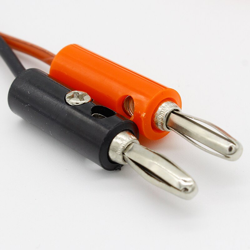 4mm injektion bananstik til indhyllet kobber elektrisk klemme alligator klip testkabelledninger 1m til test sonde