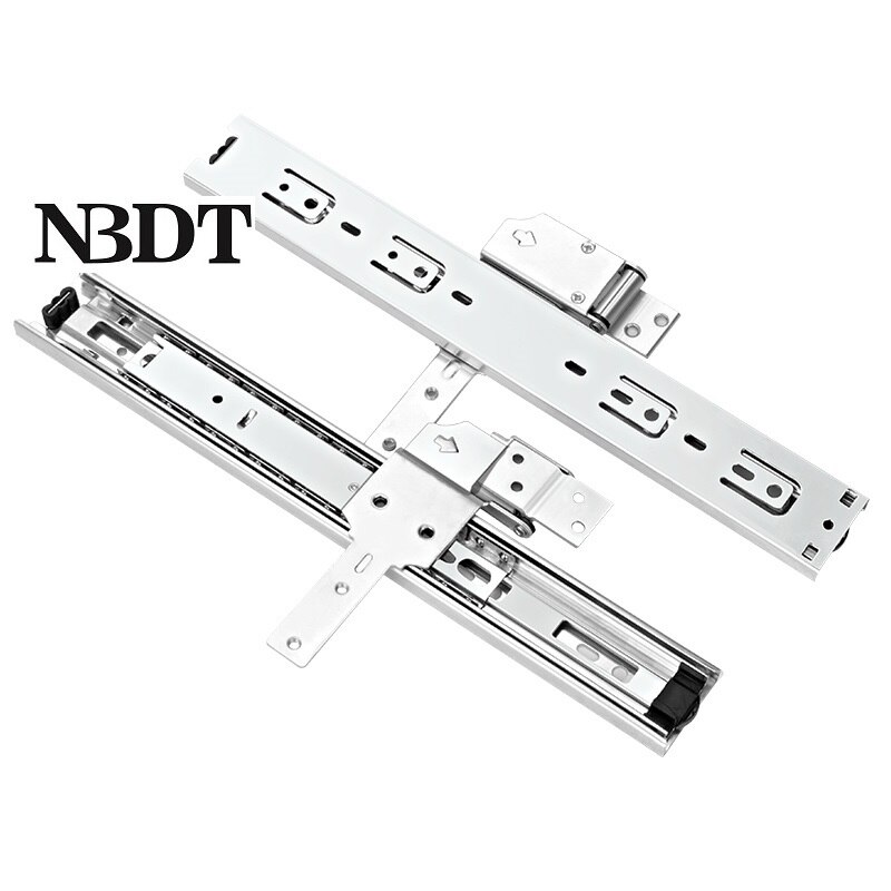 1Pair 14" Steel Pull Out Turn Slide For Wardrobe Closet Framed Mirror