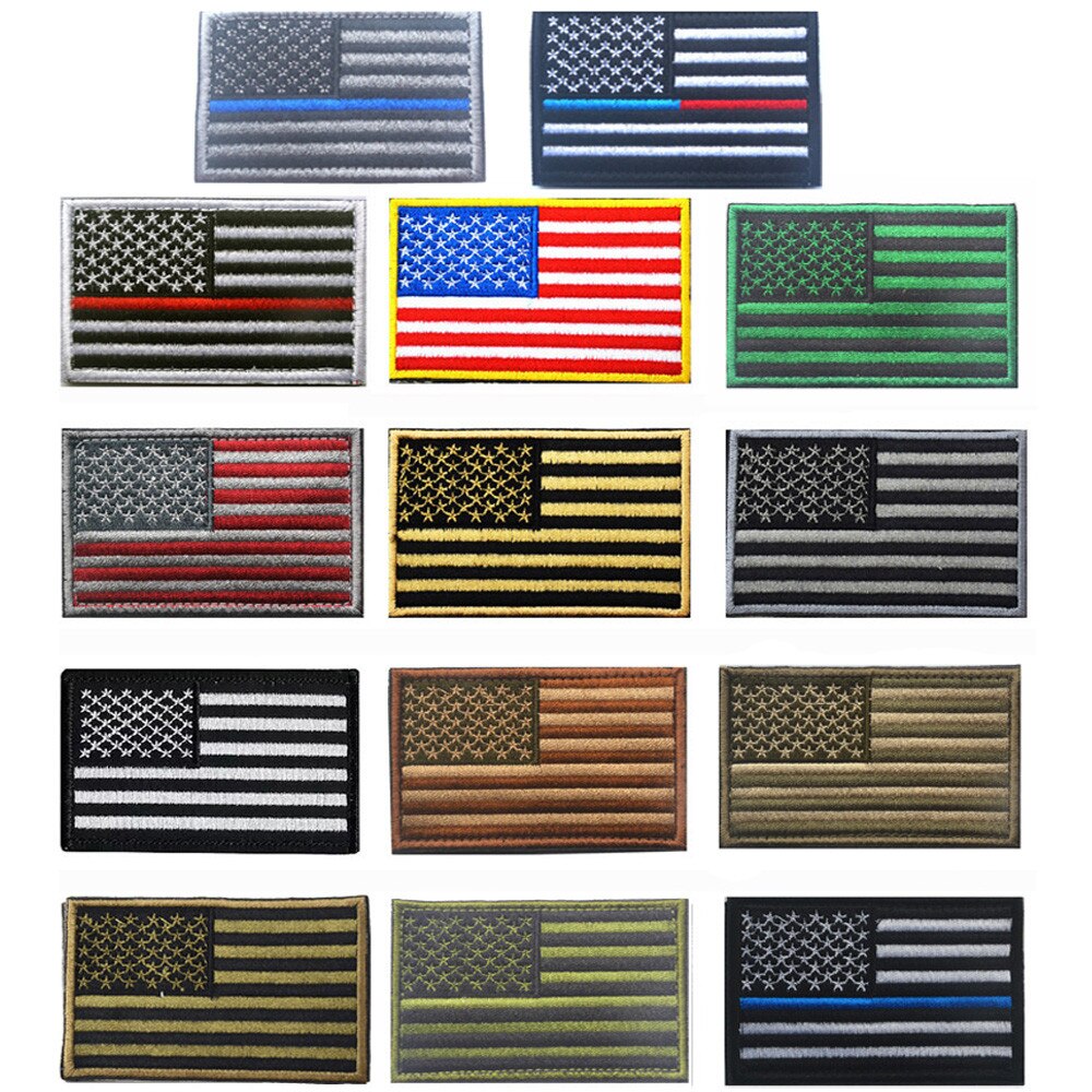 American flag patch embroidery armband badge magic stickers 7.23