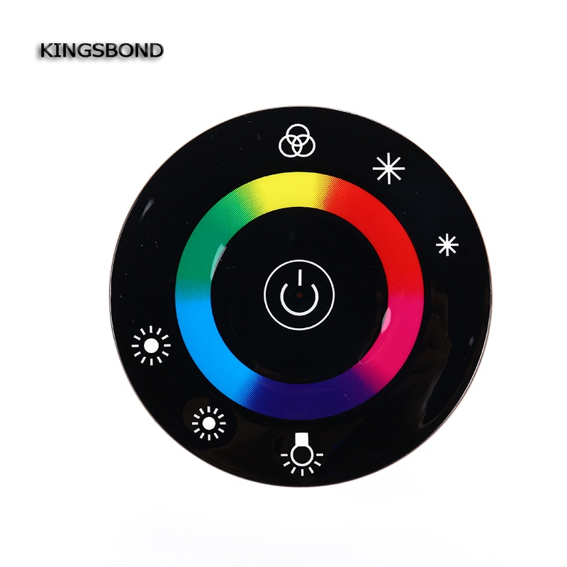 Led touch pyöreä rgb-ohjain  dc12v-dc24v 18a 7 avainta rf-kaukosäädin led-nauhalle