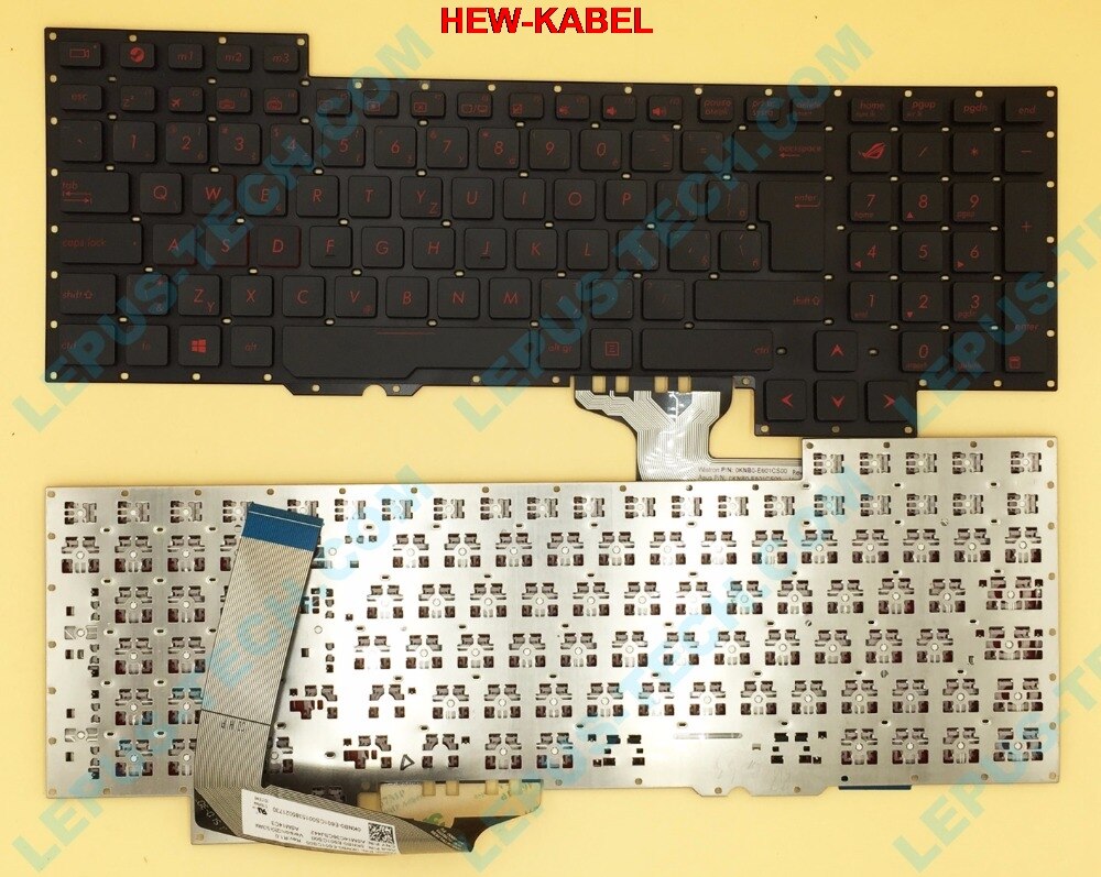 Originele CZ SK Toetsenbord voor ASUS 751J G751 G751JY G751JT G751JM toetsenbord Tsjechische toetsenbord 0KNB0-E601CS00 ASM14C36CSJ442
