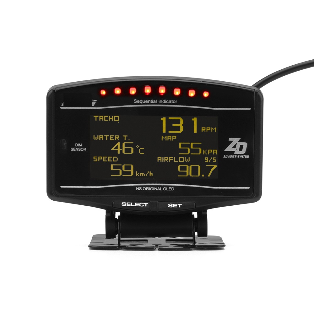 OBD2 Advance Zd 10 In1 Stijl Link Auto Gauge DF09705 Sport Pakket Digitale Toerenteller Volledige Kit Bf Cr C2 Meter
