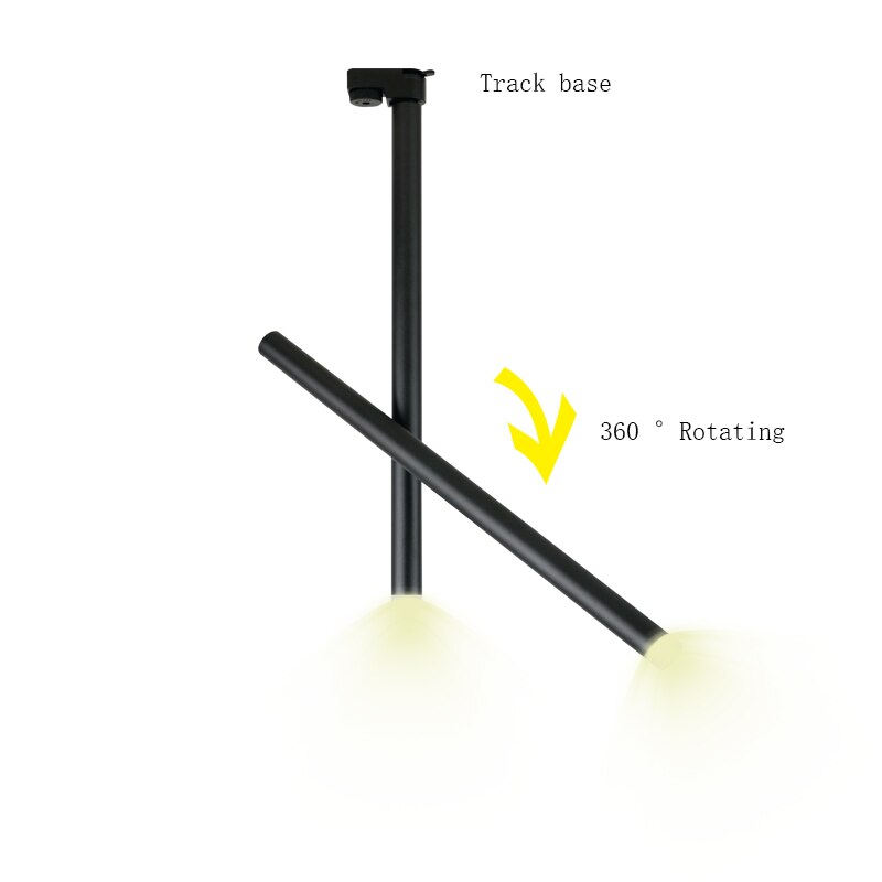 Luminaires sur rail pour un magasin de vêtements salon cristal acrylique anneau led 120v barre lumineuse 120v showroom projecteur led cob