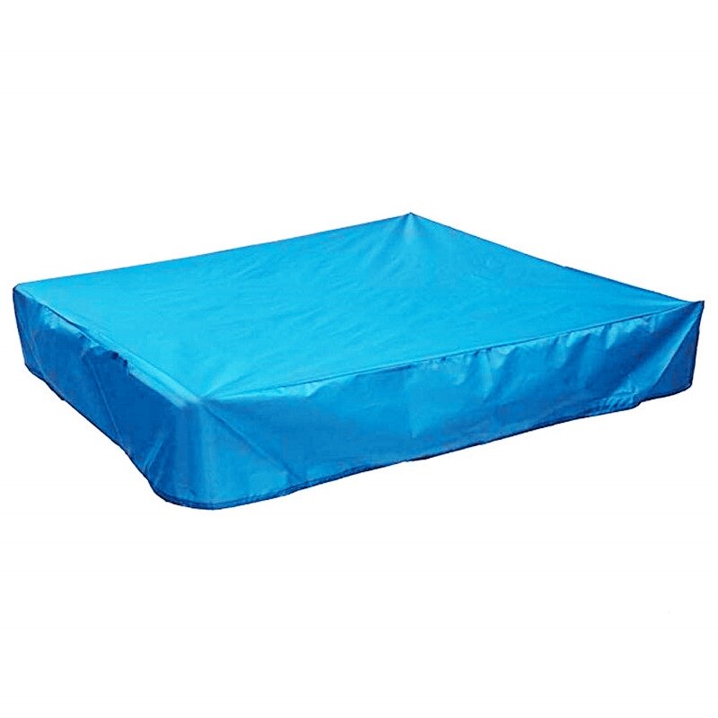 Quadratische Wasserdichte Oxford Tuch Staub Abdeckung Baldachin Kordelzug Sandkasten Sandkasten Staubdicht Abdeckung: Blue