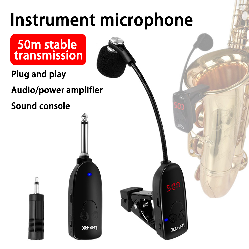 Sax Trumpet Trombone Special Wireless Microphone Instrument Pickup Amplifier Recording Performance Outdoor Performa
