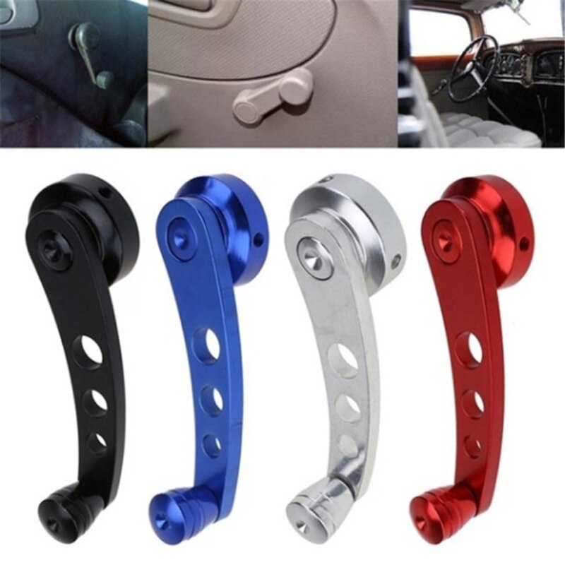 Aluminum Alloy Universal Car Window Handle Winder Riser Replacement Winder Crank Riser Set