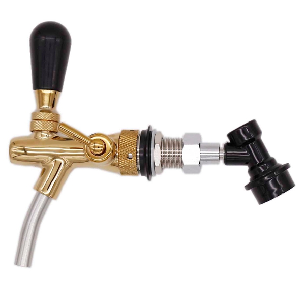 304 Stainless Steel Mini Keg Tap Dispenser with Plastic Ball Lock Disconnects for Mini Craft Beer Growler Homebrew Spear: Army Green