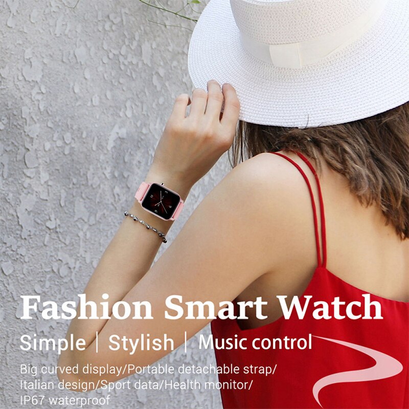 Luik Slimme Horloge Vrouwen Hartslag Bloeddrukmeter Fitness Tracker Smart Armband Sport Horloge Stappenteller Smartband