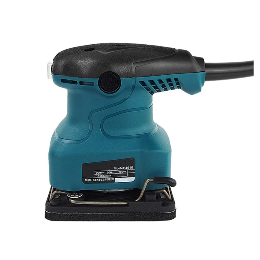 Szlifierka oscylacyjna z papierem ściernym x11 i podkładką piaskową x1, 100x100mm, 200 W, 13500 obr./min, szlifierka elektryczna polerka na meble z drewna metal