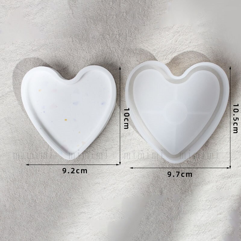 Lastryko taca silikonowa świeca zapachowa podstawa taca betonowa tynk forma w kształcie tacy Jesmonite forma okrągła owalna kwadratowa płyta: D