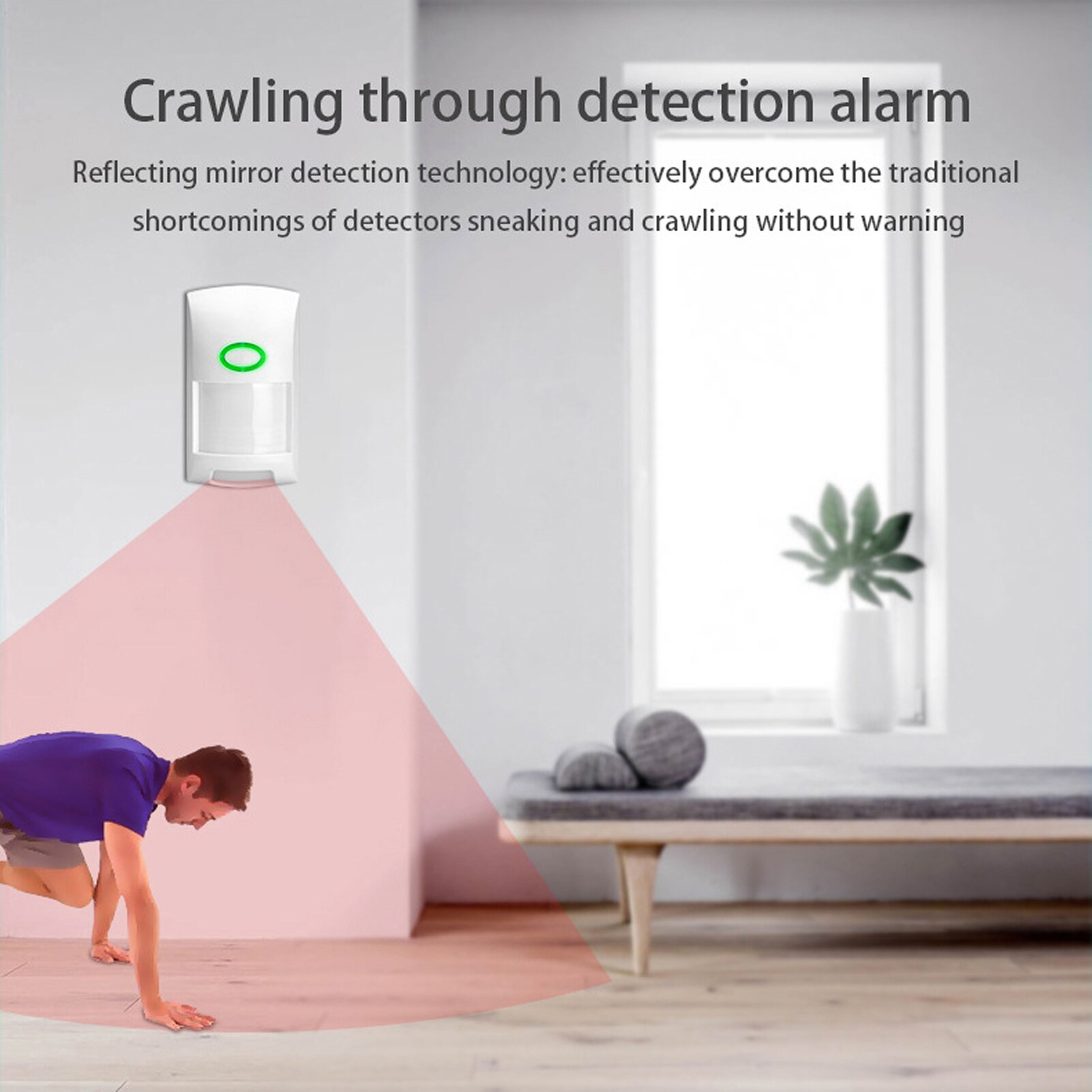 Intelligent Wi-Fi Infrared Sentivity Alarm Body Alarm Household Motion Sensor Portable Compatible with Tuya APP
