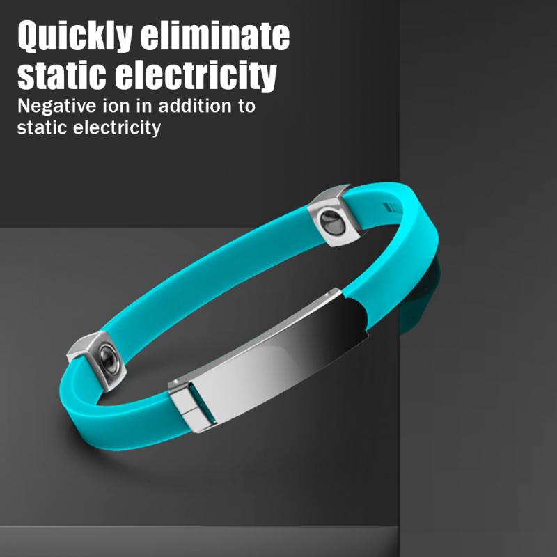 Adjustable Electrostatic Eliminator Anti Static Bracelet Men Women Body Static Eliminator Negative Ion Energy Balance WristBand
