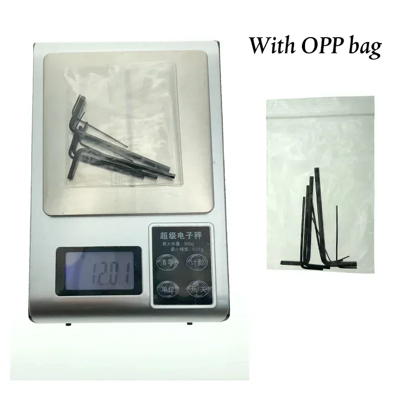 7 Uds 0,7mm 0,9mm 1,3mm 1,5mm 2mm 2,5mm 3mm juego de llaves Allen hexagonal Mini llave hexagonal destornillador Kit de herramientas de mano Micro llave: Negro