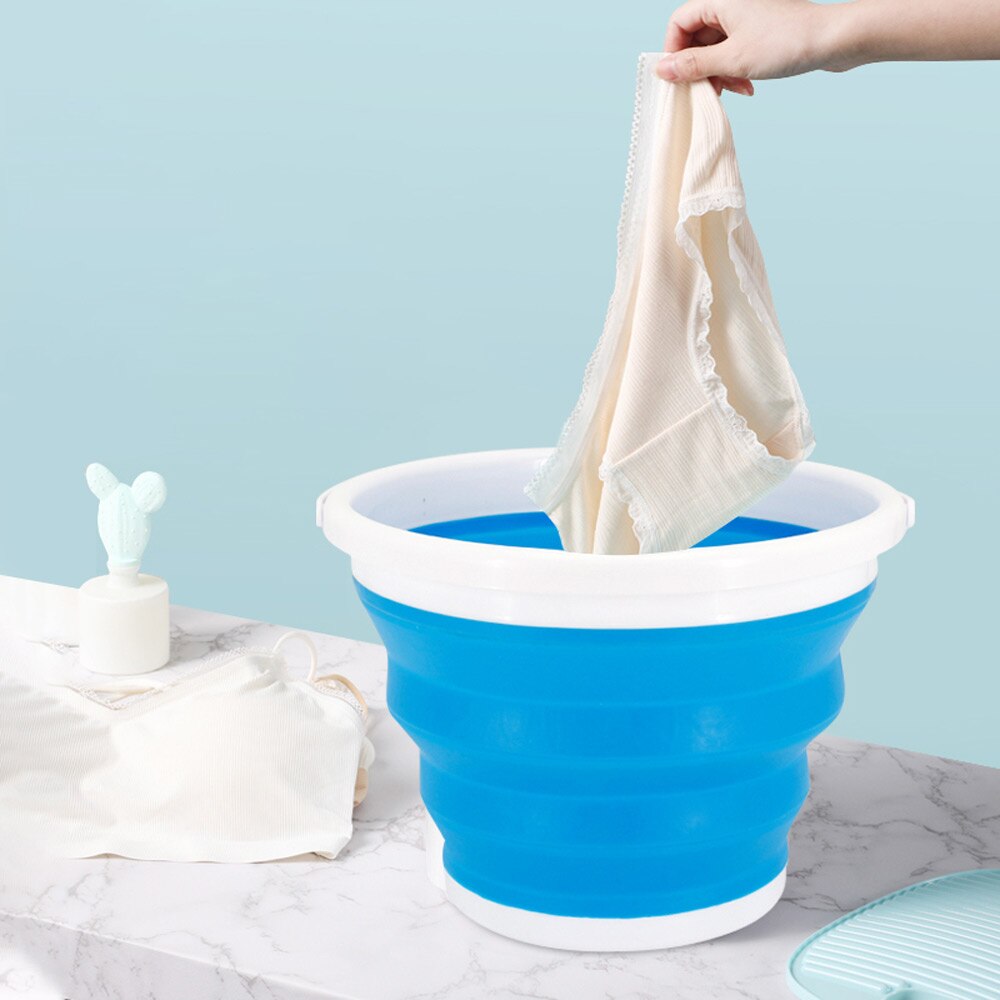 Ultrasonic cleaner machine 110V Folding washing machine Laundry bucket Electric portable small washing machine Washing socks