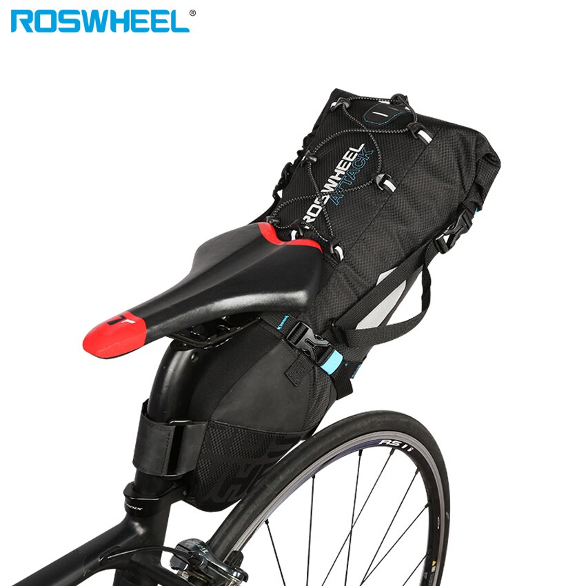 Roswheel Fiets 100% Waterdichte Zadeltas Mtb Fietstas Achterbank Bag Fietstas Cyclus Fietsen Tassen Accessoires 10L