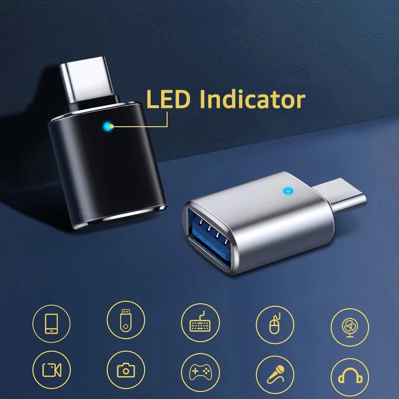 Adapter OTG typu C USB C na USB3.0 OTG Typ złącza OTG Typ C Konwenter do Macbooka Pro Xiaomi Huawei czytnik pamięci flash