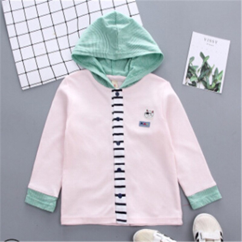 0-3years Kids Winter Fleece Jassen Voor Jongen Geul Kinderen Hooded Warme Bovenkleding Windjack Baby Meisjes Jassen Jongens Uitloper Tops: Roze / 3T