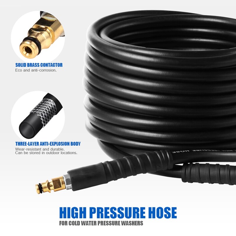 Manguera de lavado de alta presión para KARcher K2, K3, K4, K5, K6 y K7, 10M