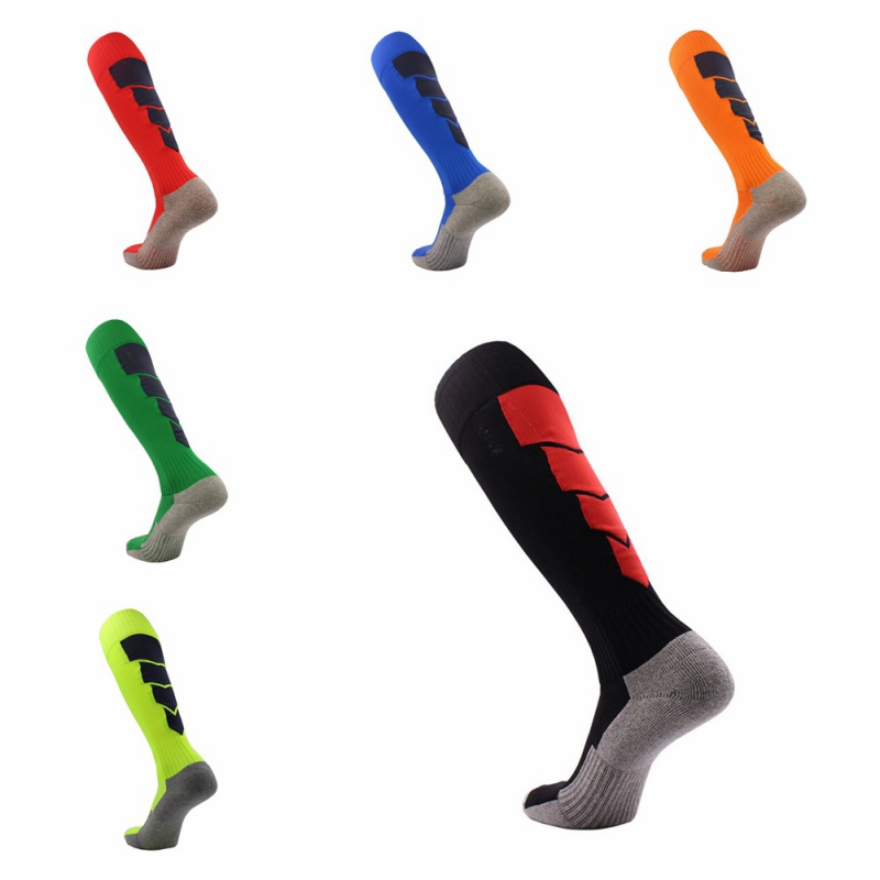 Outdoor Uomini Ragazzi Del Gioco Del Calcio Calzini Da Calcio 1 Pair S/M/L FORMATO Non-slip Sport Calcio Alla Caviglia Della Gamba shin Guard Compressione Protector