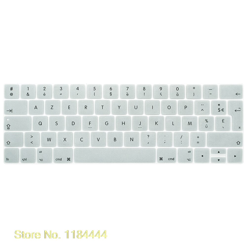Clavier en Silicone AZERTY de langue française de l'ue pour Macbook Pro Retina 13 15 TOUCHBAR modèles A1706 A1707